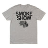 Smoke Show Grilling Summer Raygun Smoker T-Shirt Standard Unisex Grey Black