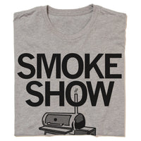 Smoke Show Grilling Summer Raygun Smoker T-Shirt Standard Unisex Grey Black