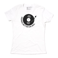 Sounds Better on Wax Music Arts Record Player Songs Entertainment Raygun T-Shirt Standard Unisex Snug