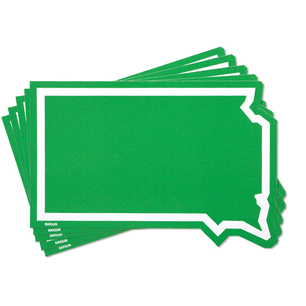 South Dakota Green White State Outline Sticker Stickers Midwest Die-Cut