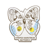 Striped Hairstreak Butterfly Midwestern Pollinators Sticker