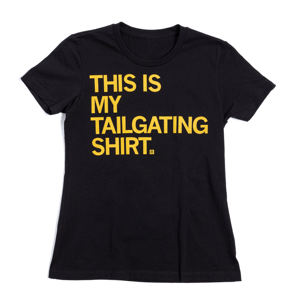 Tailgating Black & Gold Raygun T-Shirt Standard Unisex