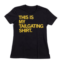 Tailgating Black & Gold Raygun T-Shirt Standard Unisex