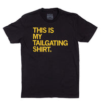 Tailgating Black & Gold Raygun T-Shirt Standard Unisex