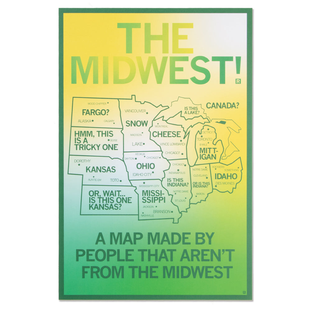Map of the Midwest Poster