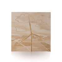 Wind turbine wall art