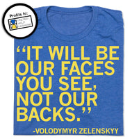 Zelenskyy Not Our Backs Ukraine Fundraiser T-Shirt