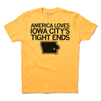 America Loves Iowa City's Tight Ends standard unisex Hawkeyes