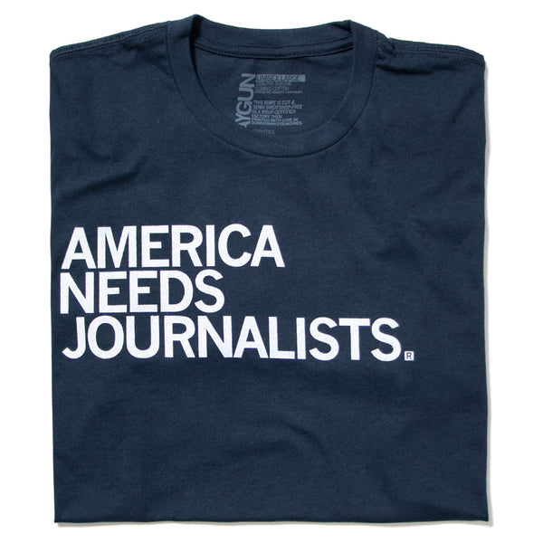 America Needs Journalists Navy Standard T-Shirt Unisex