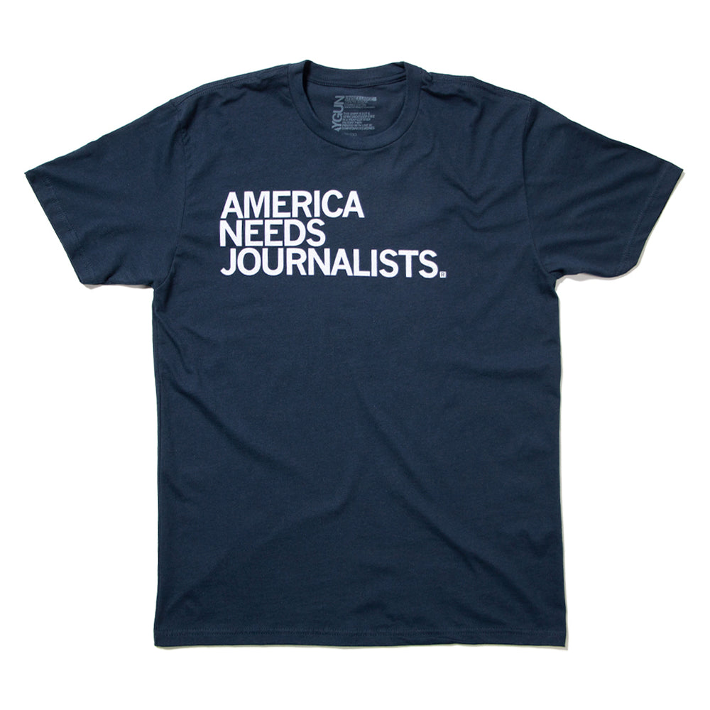 America Needs Journalists Navy Standard Unisex T-Shirt