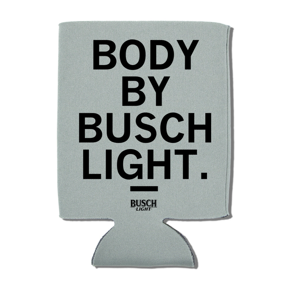 Body By Busch Light Beer Can Cooler Sports Drinkwear Koosie Grey Black Tailgating Tailgate Raygun