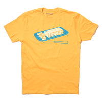 Butter Word State Fair Knife Plate Gold Cream Blue Cow Food Iowa Midwest Raygun T-Shirt Standard Unisex Snug