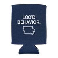 White Navy Loo'd Waterloo Behavior Iowa Can Cooler