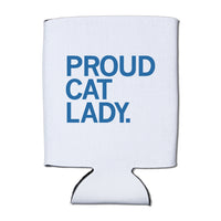 Proud Cat Lady Pet Pets Cats Animals Can Cooler White Navy Raygun Nature