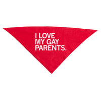I Love My Gay Parents Pride Dog Bandana