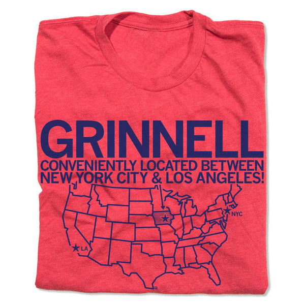 Grinnell: Between NY and LA T-Shirt Standard Unisex