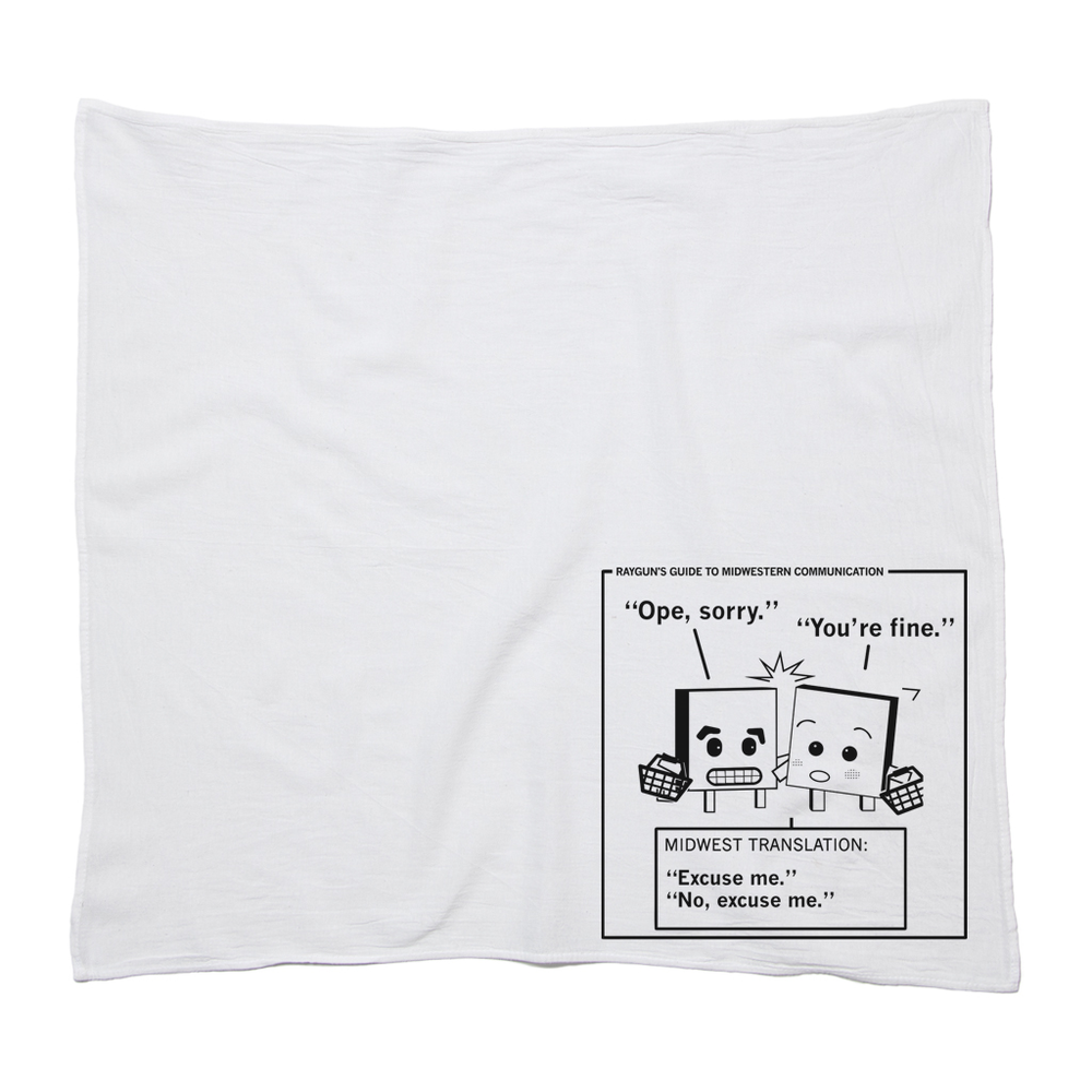 Midwestern Communication: Excuse Me Kitchen Towel