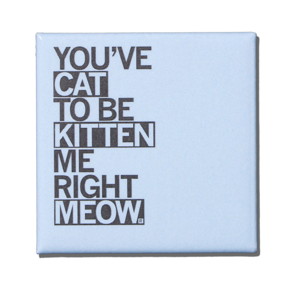 Cat To Be Kitten Me Metal Magnet