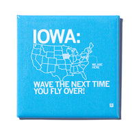 Iowa Fly Over Metal Magnet