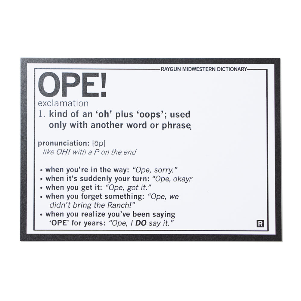 What does ope deals mean