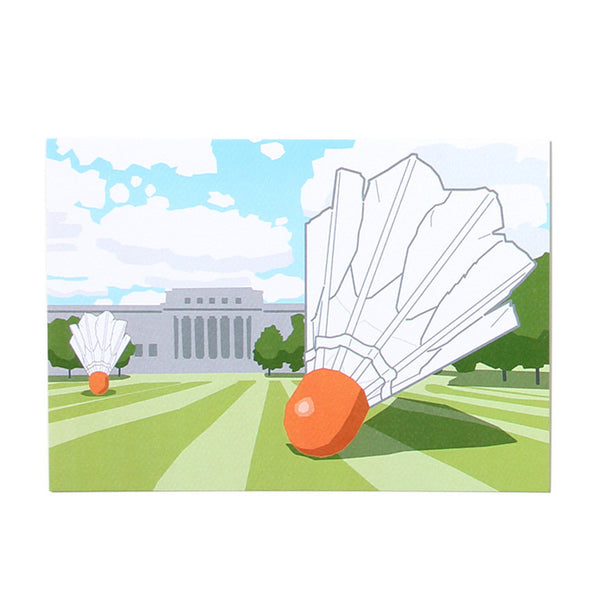 KC Nelson-Atlkins Lawn Shuttlecock Postcard