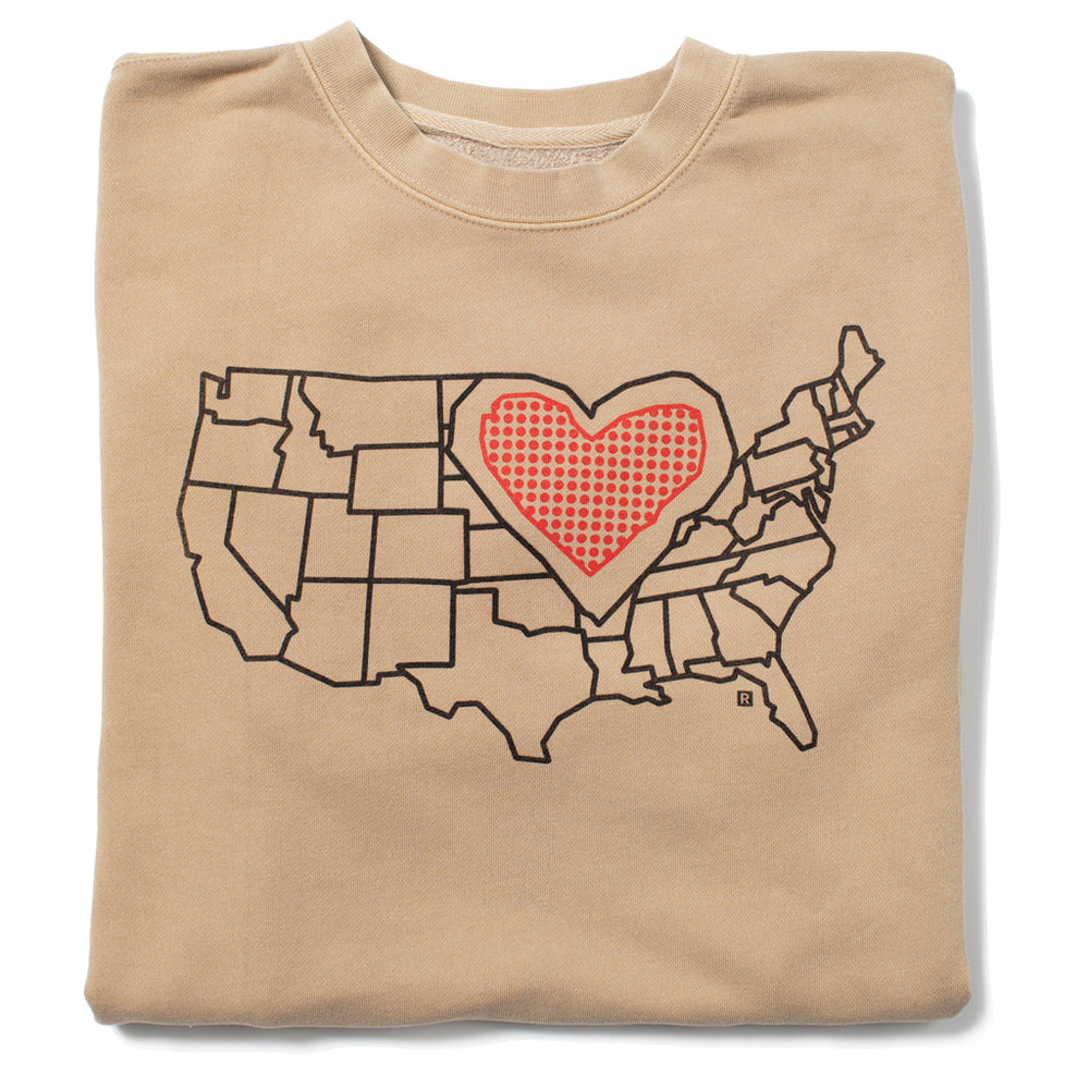 Heartland Midwest Map Sweatshirt