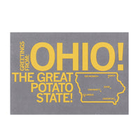 Greetings From Ohio The Great Potato State Postcard