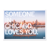 Someone In Chicago Loves You Photo Postcard