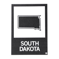 SD State Outline Postcard