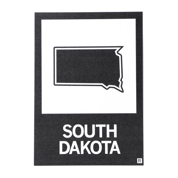 SD State Outline Postcard