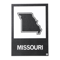 Missouri MO State Outline Postcard