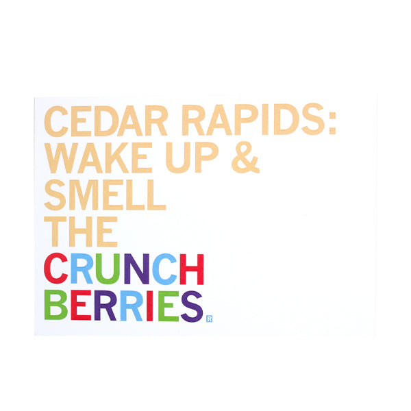 Cedar Rapids Crunchberries Postcard