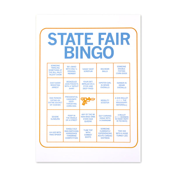 IA State Fair Bingo Postcard
