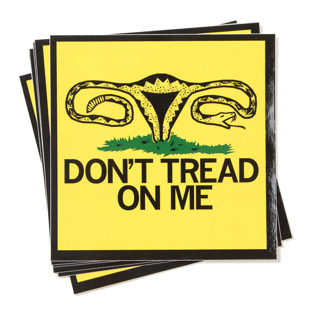 Don't Tread On Me Uterus Sticker – RAYGUN