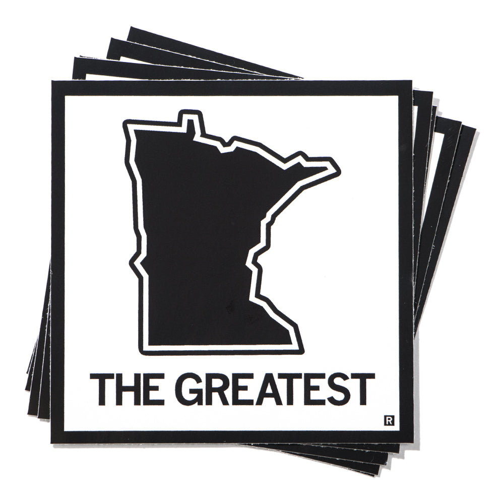 The Greatest Minnesota State Outline Sticker