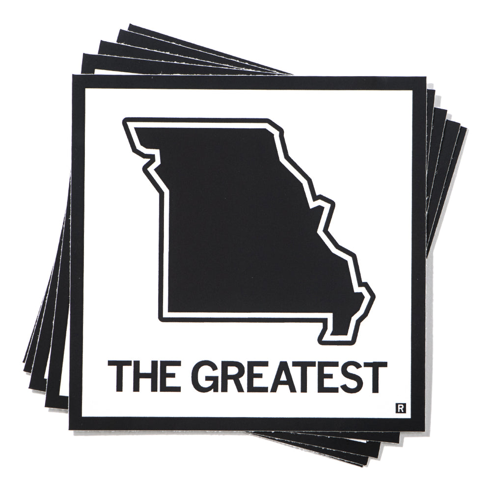 The Greatest Missouri State Outline Sticker