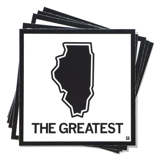 The Greatest Illinois State Outline Sticker