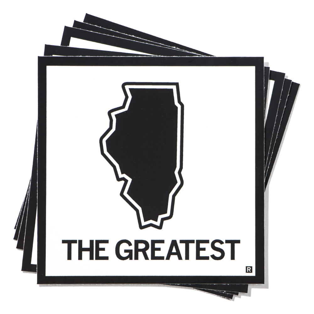 The Greatest Illinois State Outline Sticker