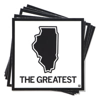 The Greatest Illinois State Outline Sticker