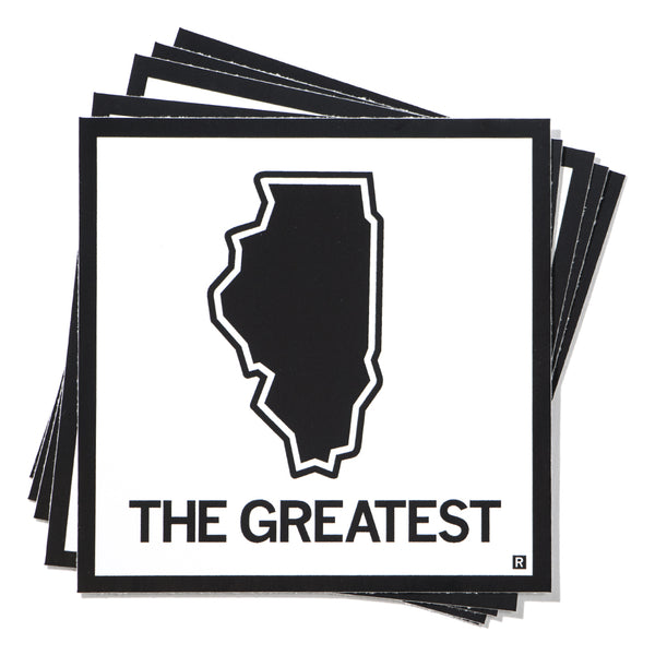 The Greatest Illinois State Outline Sticker