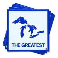 The Greatest Great Lakes Outline Sticker