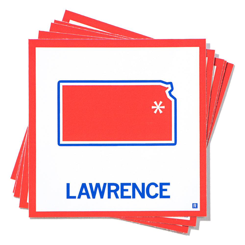 Lawrence State Outline Sticker