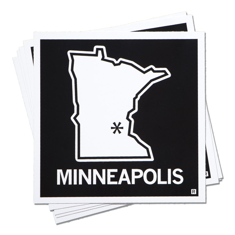 Minneapolis MN State Outline Sticker