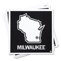 Milwaukee State Outline Sticker