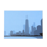 Chicago Skyline Art Postcard