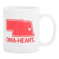 Oma-Heart Nebraska Mug