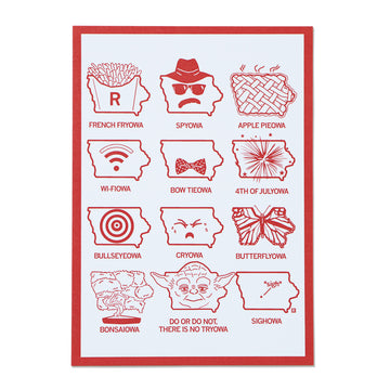 Faces of IA Postcard