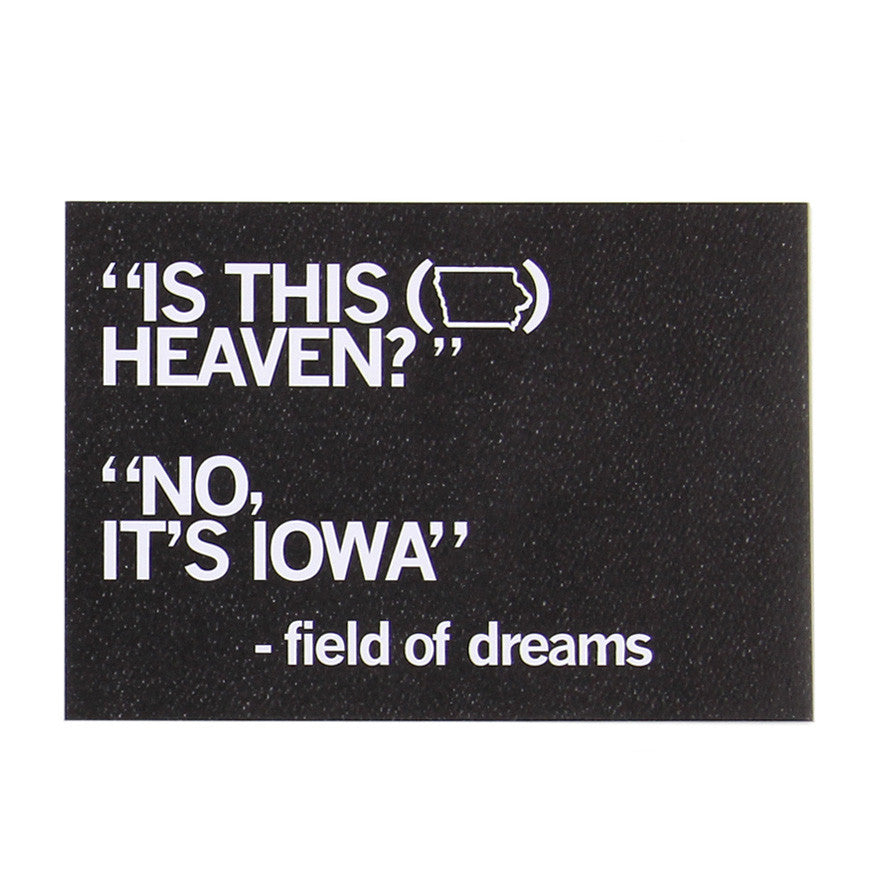 Is This Heaven Text Postcard