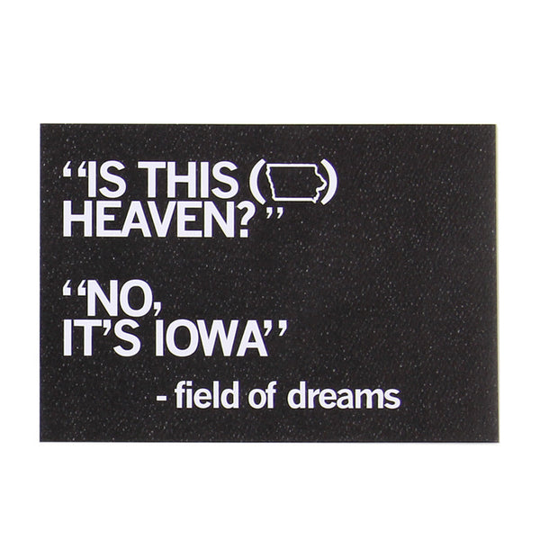 Is This Heaven Text Postcard