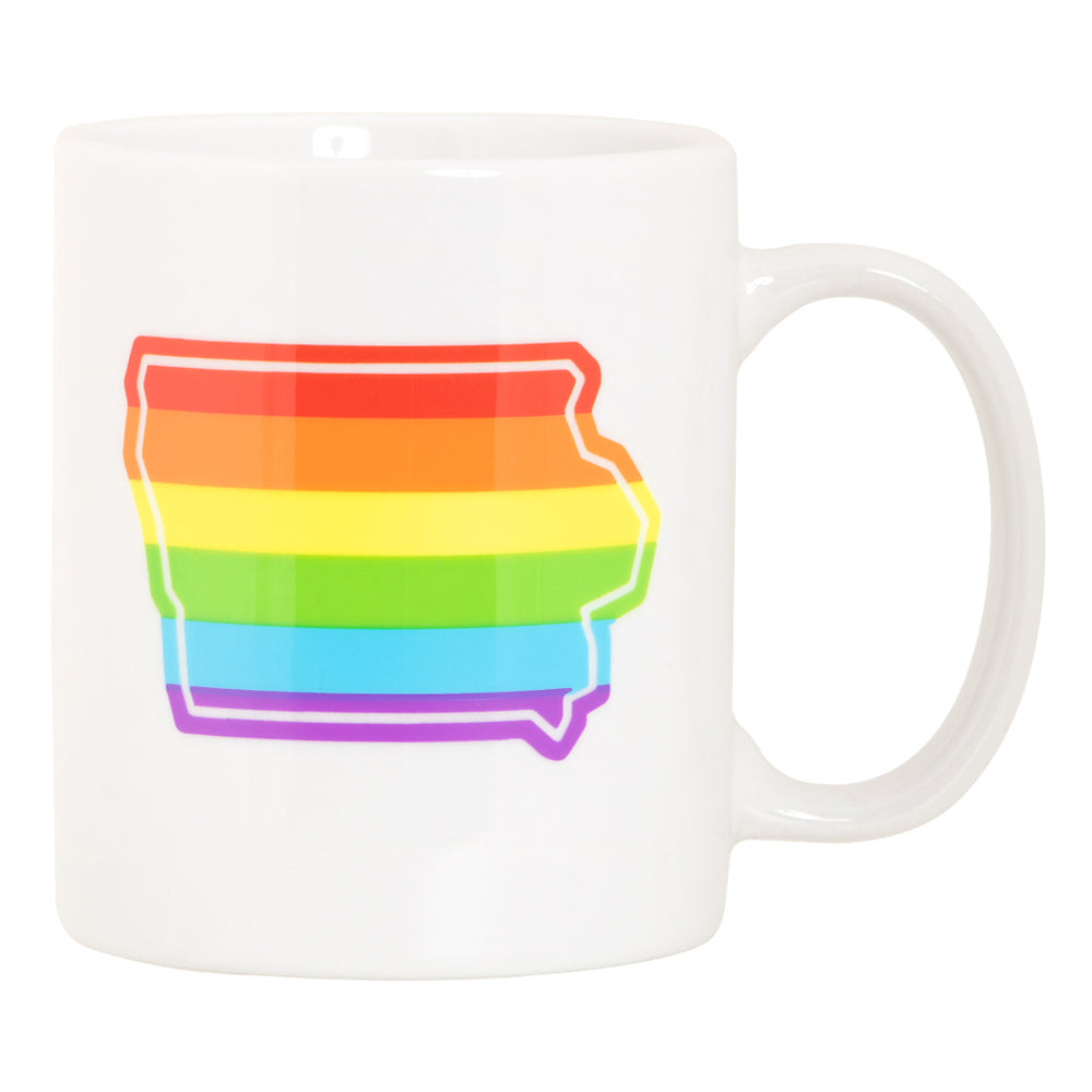 Rainbow State Iowa Mug